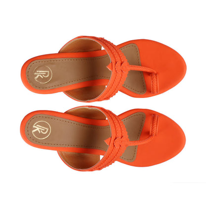 Neon Kolhapuri Heels