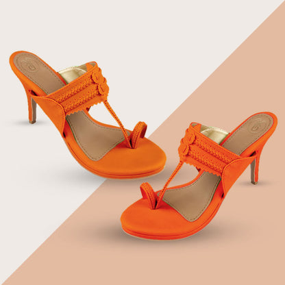Neon Kolhapuri Heels