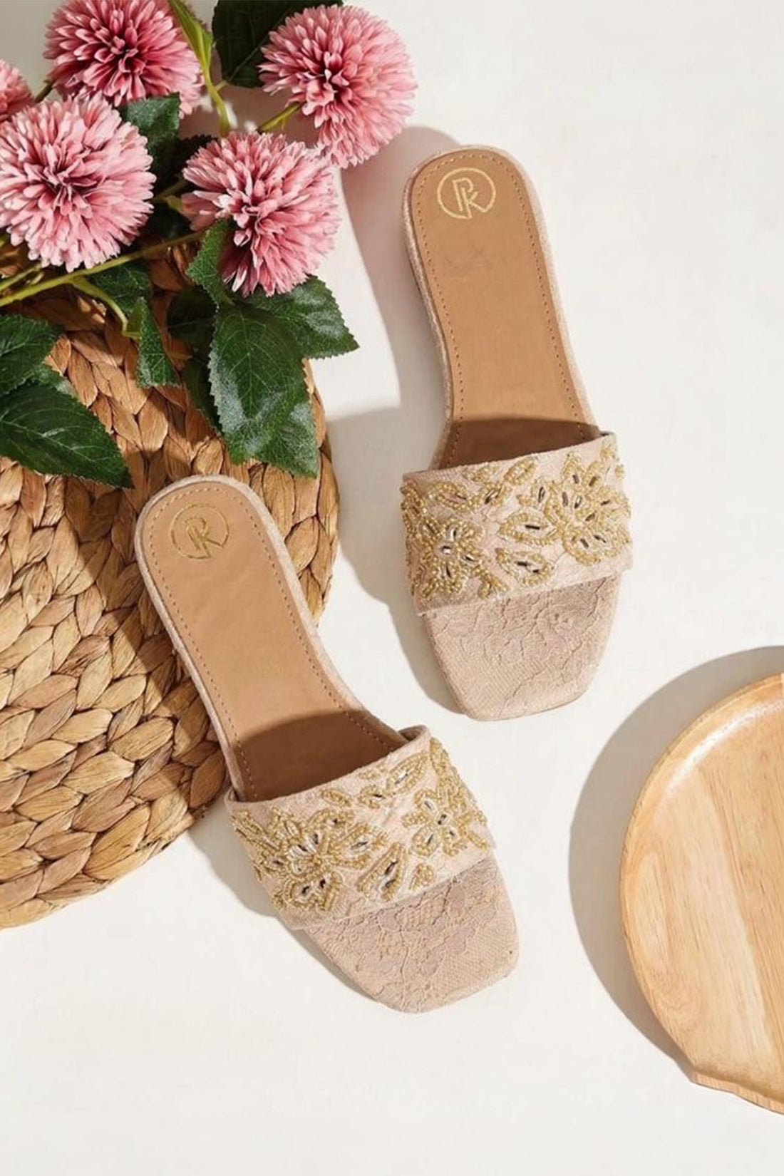 Dune - Embroidered Flats